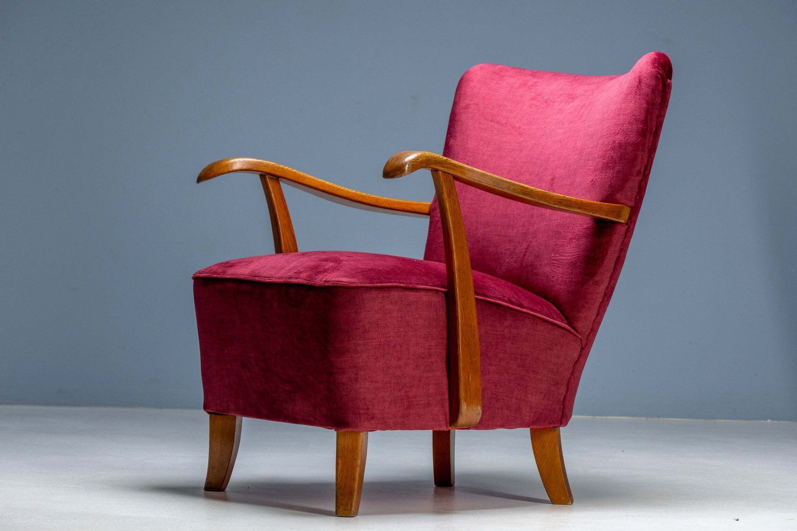 Pair Of Art Deco Armchairs, 1930s, Czechoslovakia photo vintage