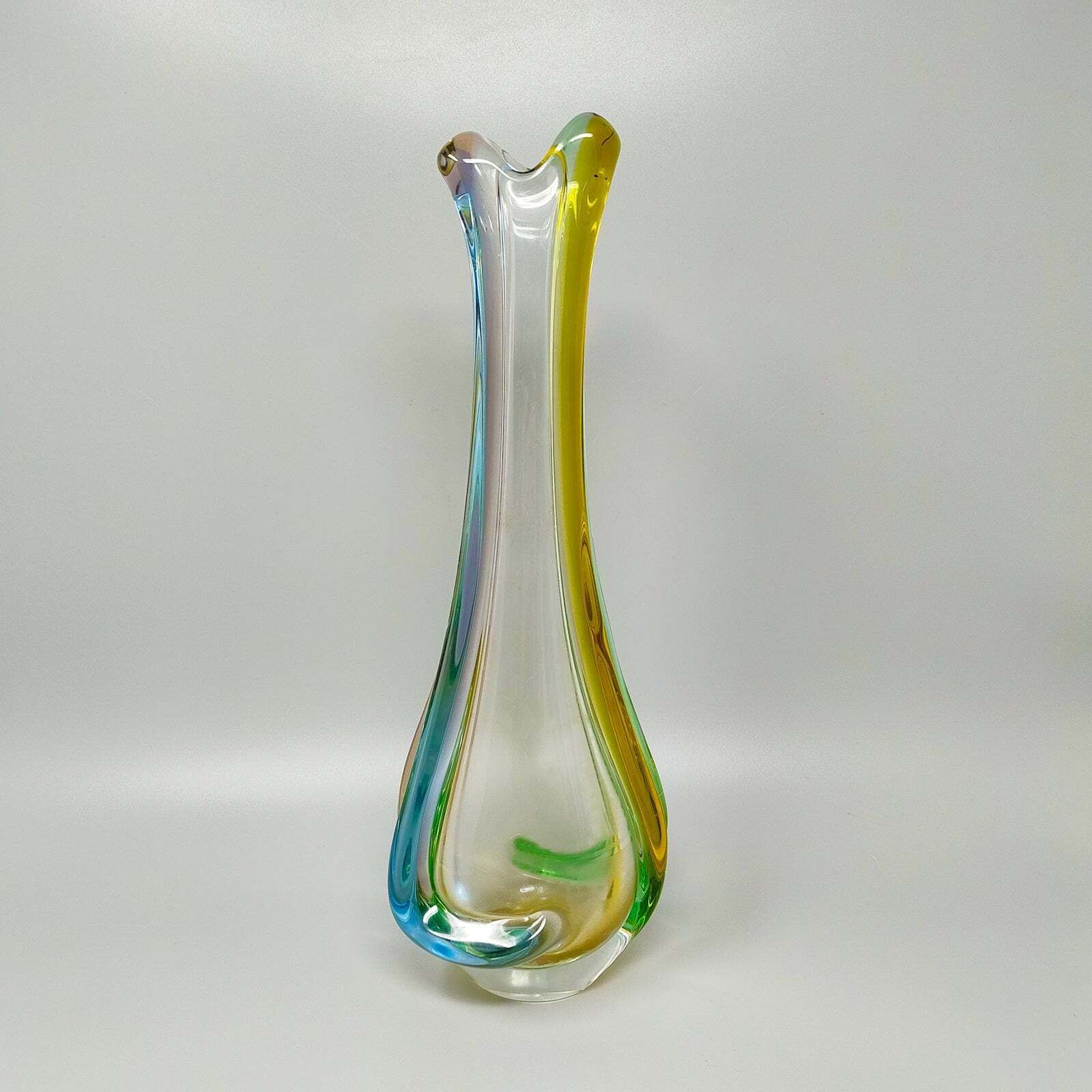 1960s Gorgeous Murano Vase By Flavio Poli. Made In Italy photo for sale