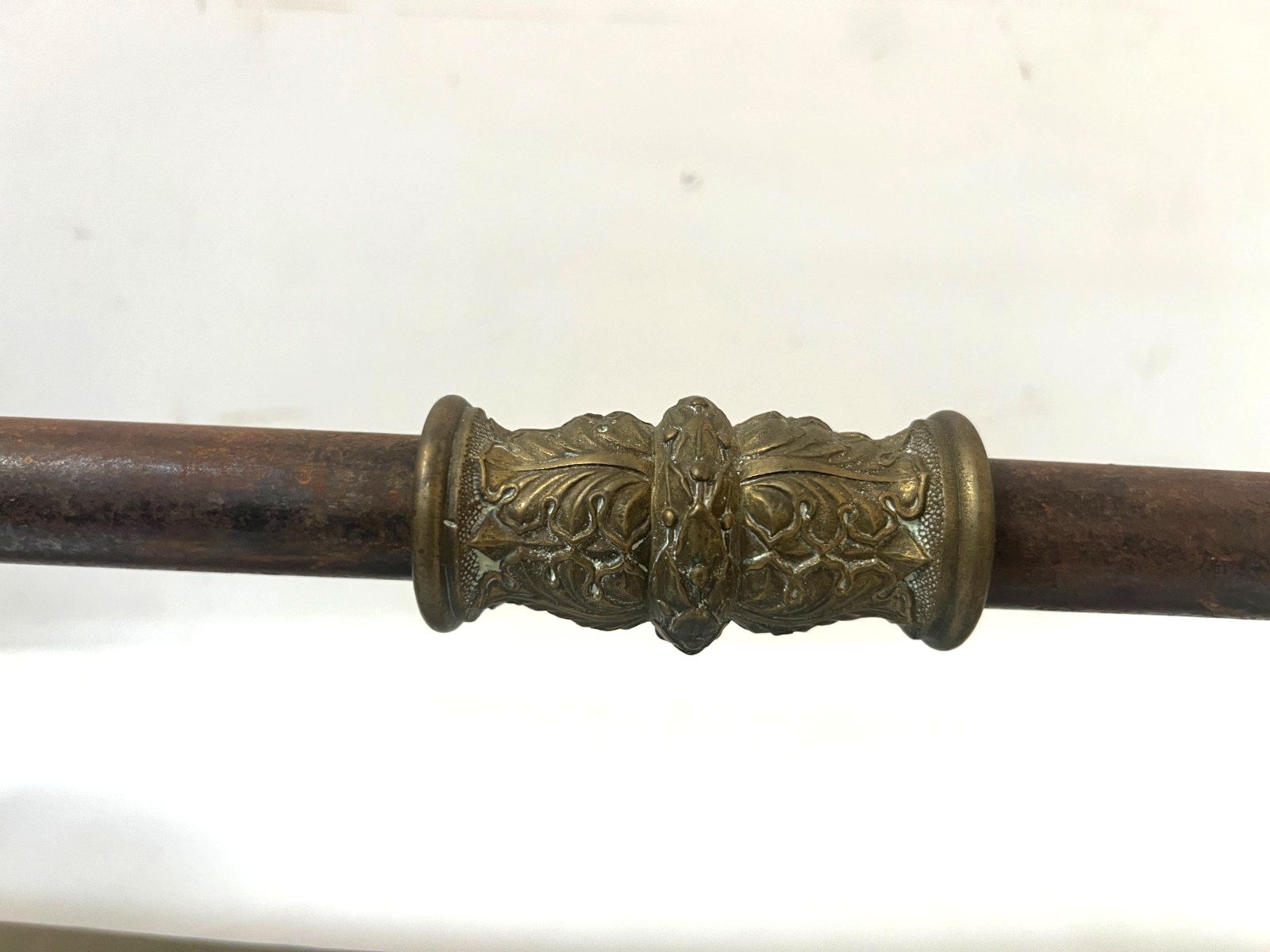 19th Century Gilded Bronze Restoration Vintage Fireplace Bar photo vinterior