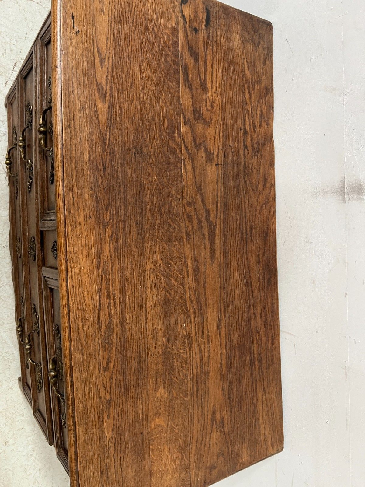 1462.5 Louis XIV Style Solid Oak Dresser 18th Century photo