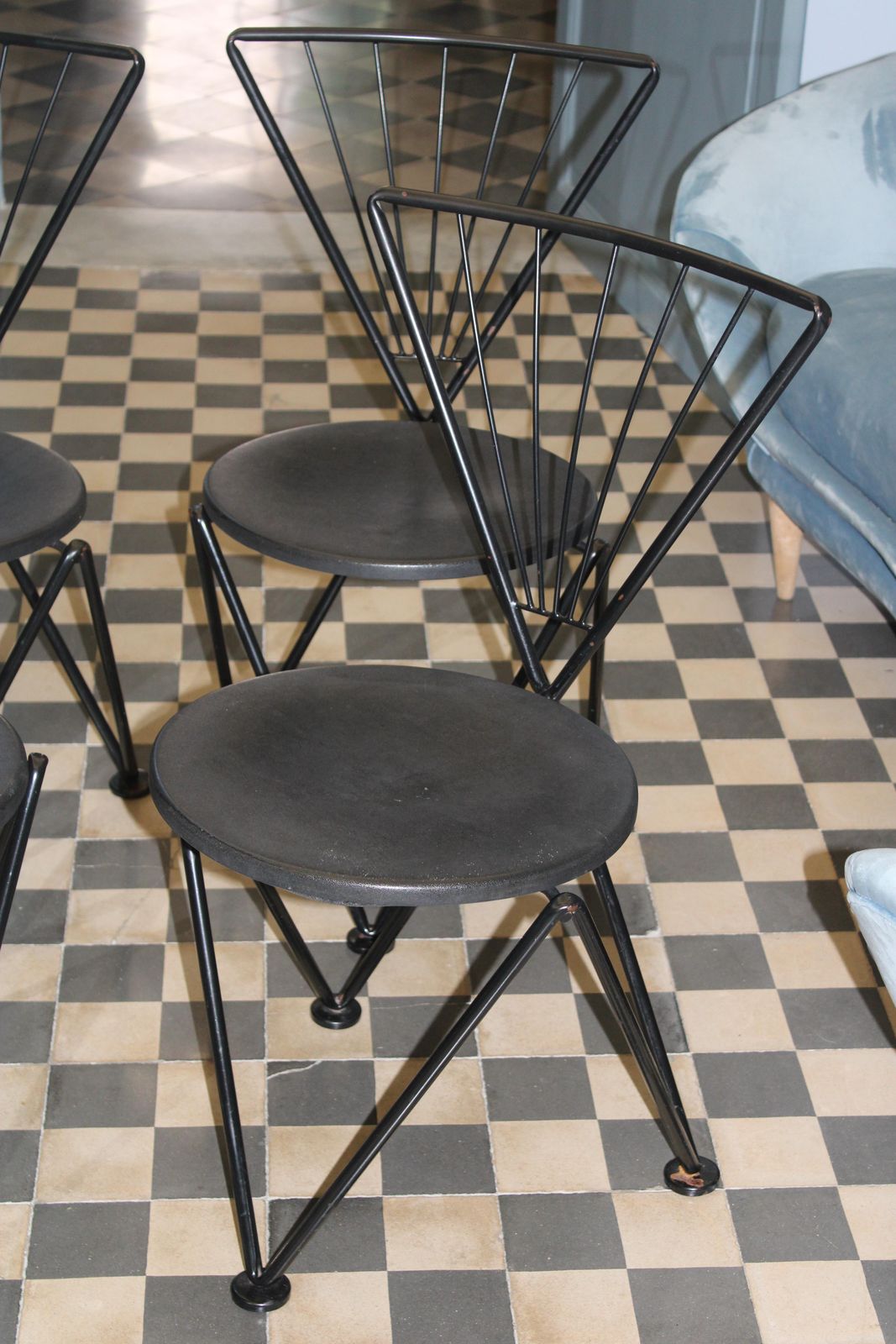 1980s Minimalist Italian Chairs By Bonaldo, Designed By Josef Hoffmann photo for sale