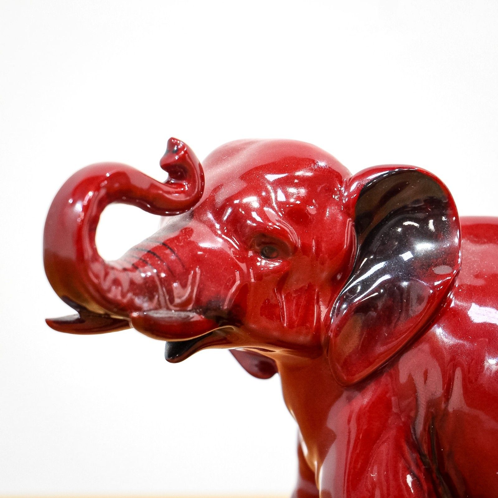 Large Royal Doulton Flambe Elephant photo Home Decor