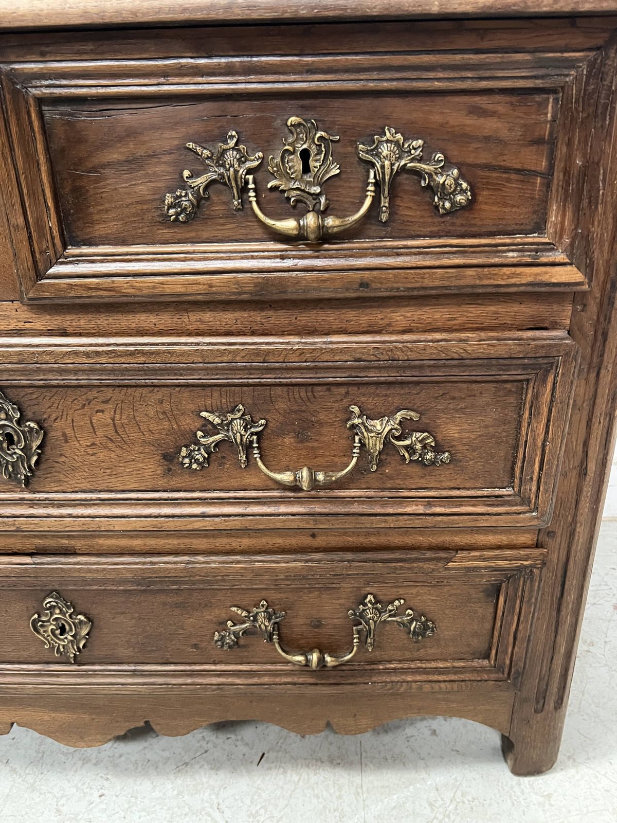 Page 1 Of 16 Louis XIV Style Chest Of Drawers In Solid Oak, 18th Century photo Furniture