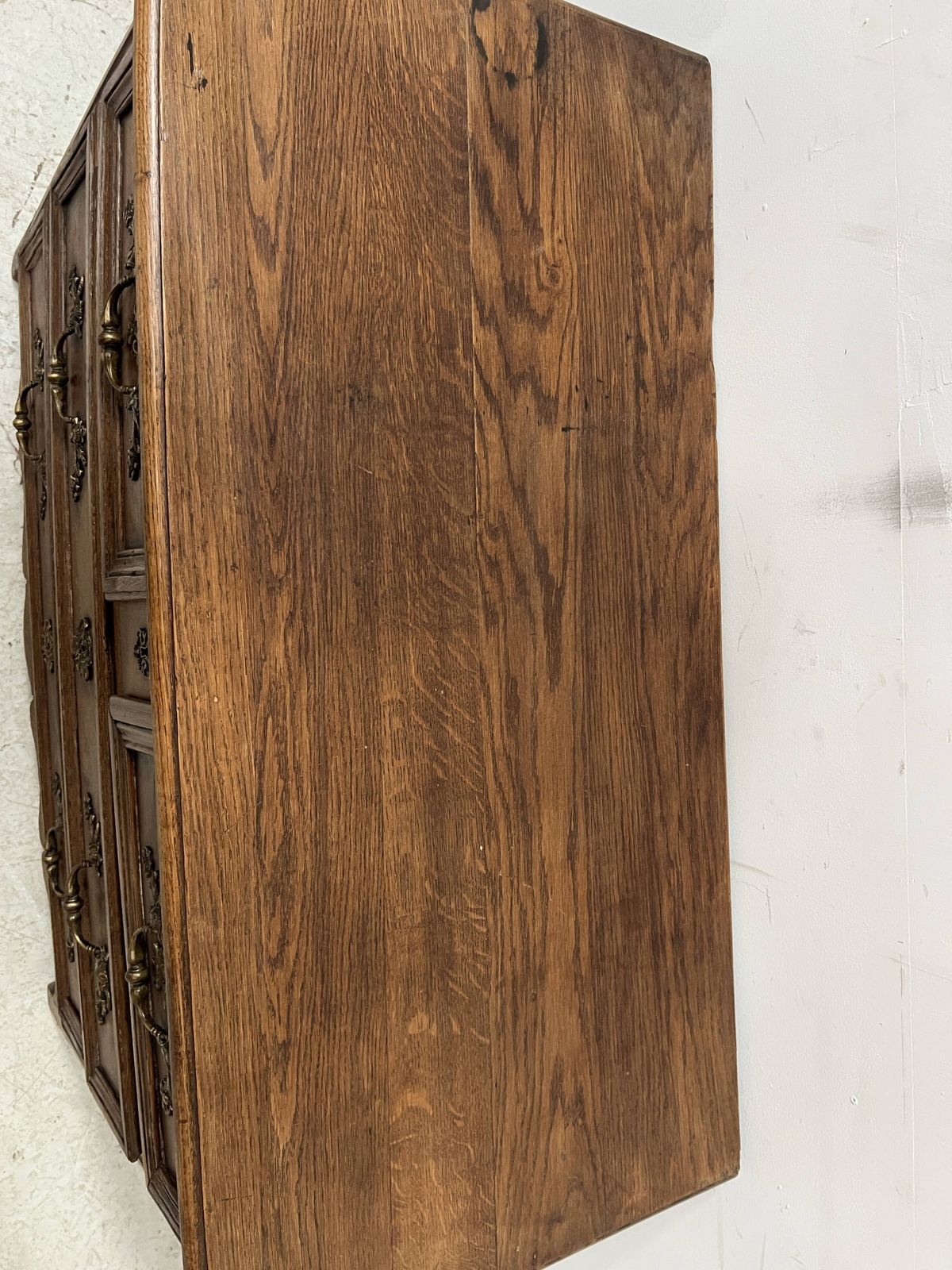 1357.88 Page 1 Of 16 Louis XIV Style Chest Of Drawers In Solid Oak, 18th Century photo
