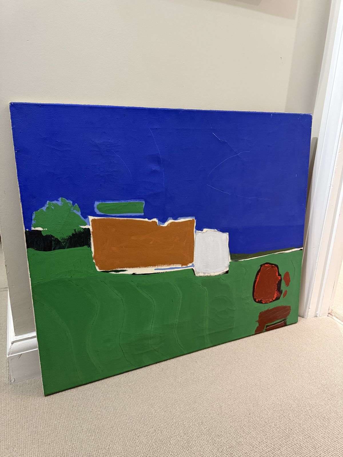 Ray Fawcett Oil On Canvas. photo furniture