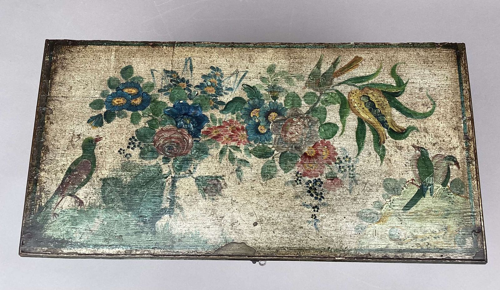 photo for sale Charming Late C18th Painted Cabinet On Stand Of Small Proportions
