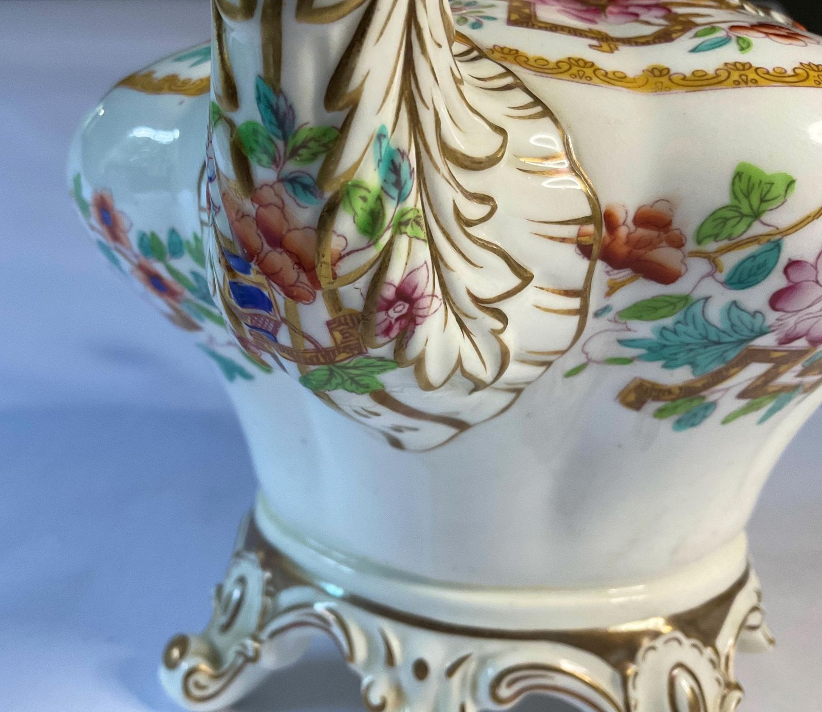 English Porcelain Teapot, Early 19th Century, With Provenance. A Rare Piece. photo buy