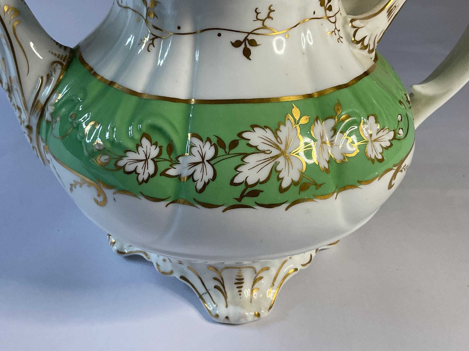 English Porcelain Teapot, Early 19th Century, With Provenance. A Rare Piece. photo buy