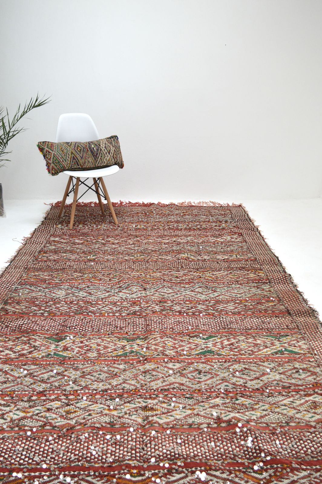 3050.04 Kings Palace  Vintage Moroccan Kilim Berber Rug photo