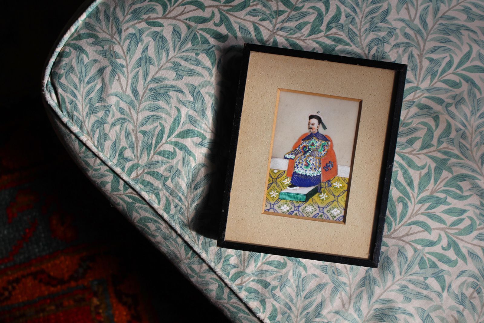Early 19th Century Chinese Gouache On Pith Paper Portrait Noble Royal Gentleman photo for sale