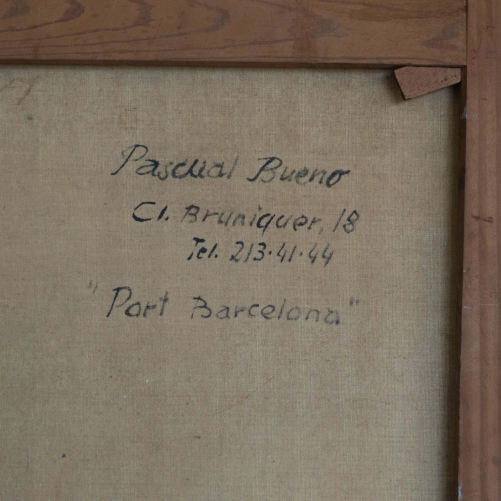 Port Of Barcelona – Pascual Bueno Ferrer photo vintage