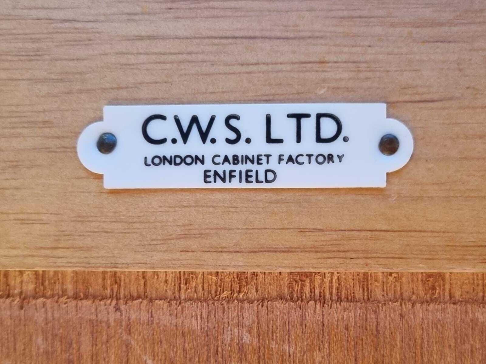 Vintage Oak Blanket Chest / C.W.S. Ltd London Cabinet Factory Enfield / C.1930s–1940s / Free Delivery photo vintage
