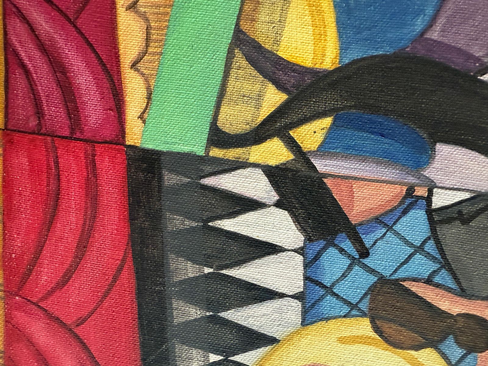 Tom Cowsert Flamenco Dancers Spanish Dancers Acrylic Painting On Canvas 1999 photo vinterior