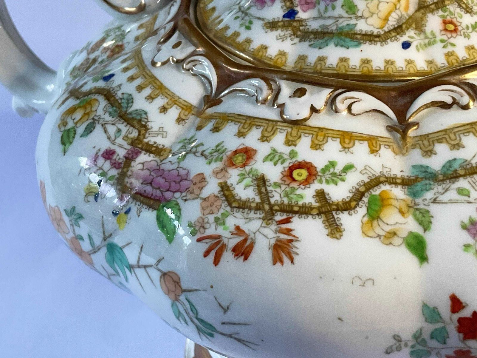 English Porcelain Teapot, Early 19th Century, With Provenance. A Rare Piece. photo Home Decor