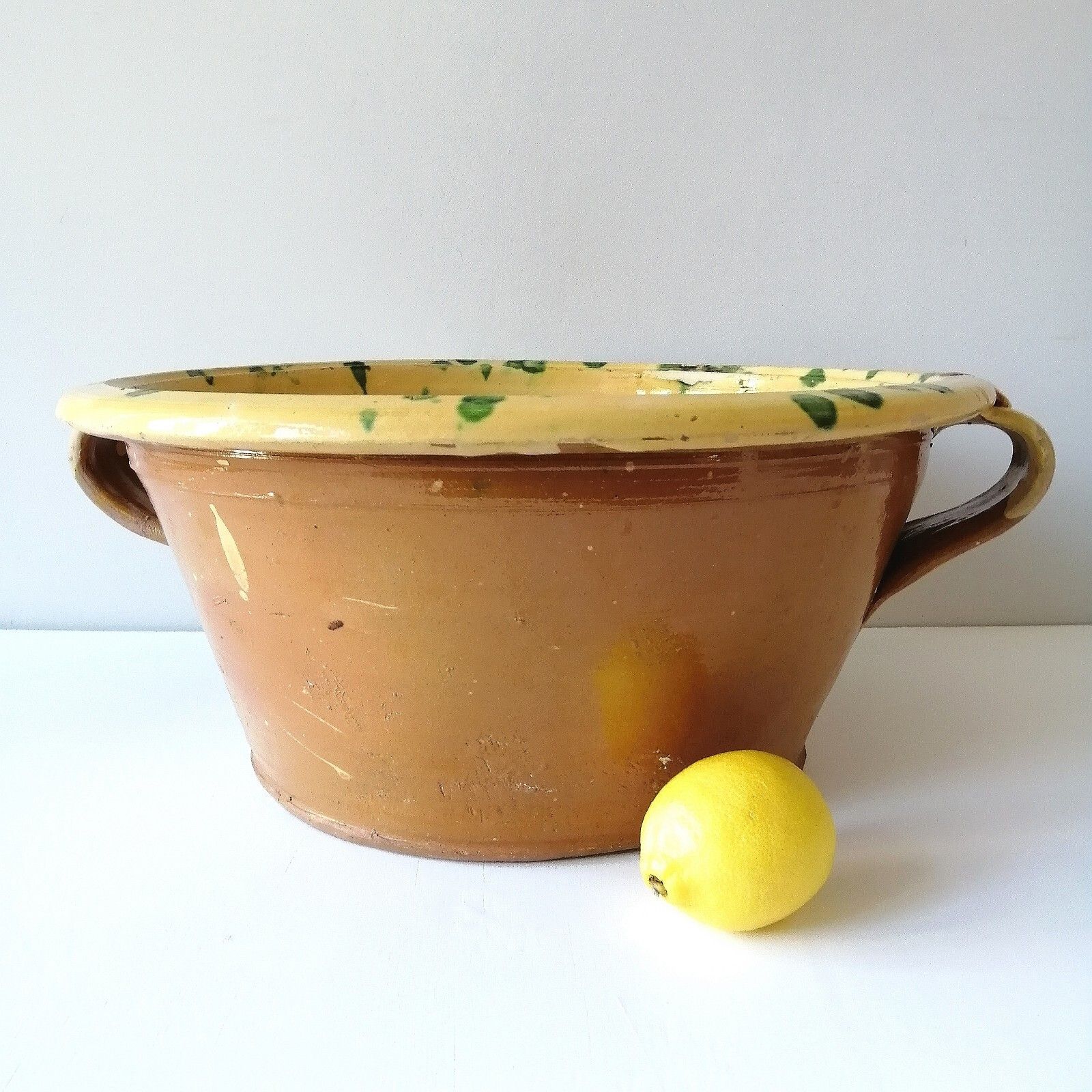 Antique Italian Pasatta Bowl photo Home Decor