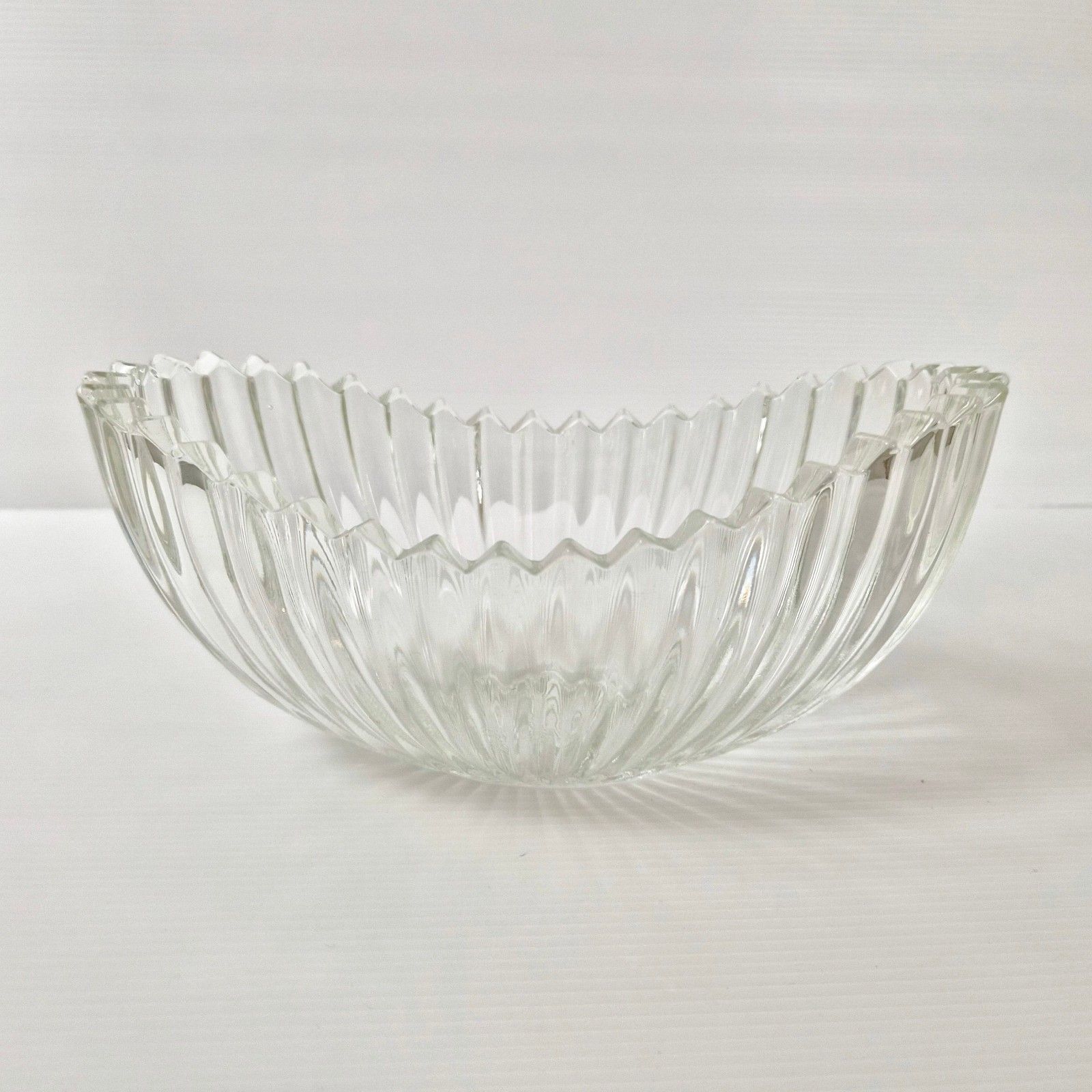 Vintage 1960s Glass & Metal Silver Sowerby Centerpiece Empty Pocket 60s 1960s photo 170.0