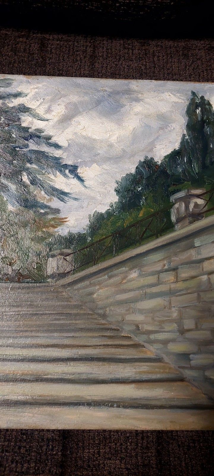Oil Painting "Le Rampe A San Niccolo" Florence Signed Early 900 photo buy