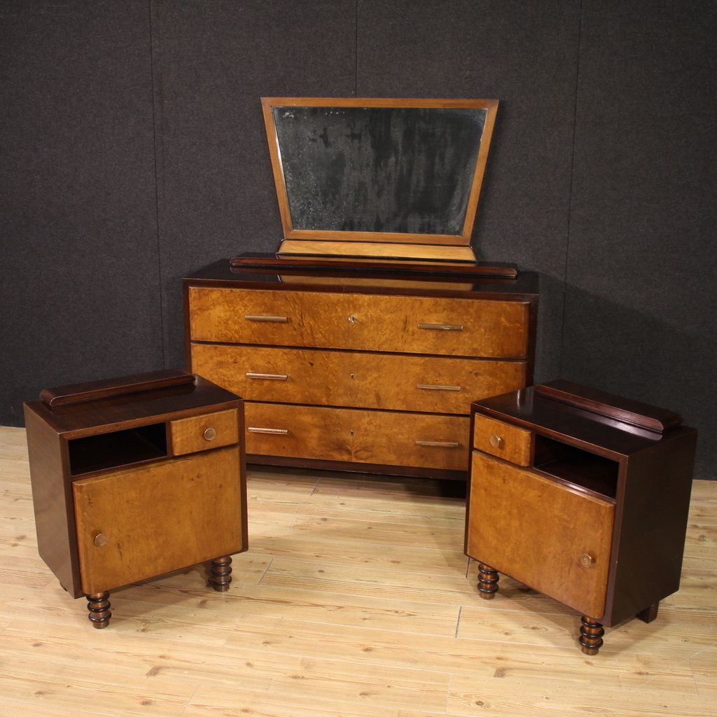 Pair Of Italian Bedside Tables From The 1960s photo vinterior