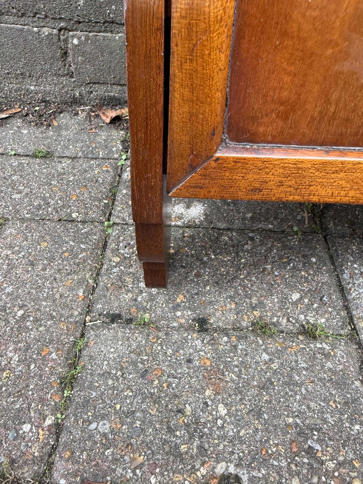 photo furniture Antique 1910s/20s Art Nouveau Inlaid Wall Cupboard / Bedside Cabinet – Mahogany & Marquetry Design