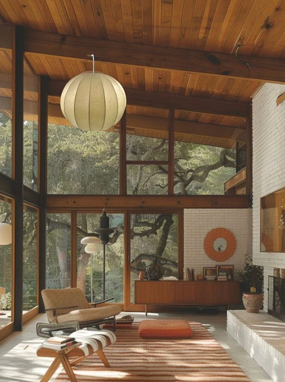 A Large Original 1960s Cocoon Ball Light By Achille Castiglioni photo Lighting