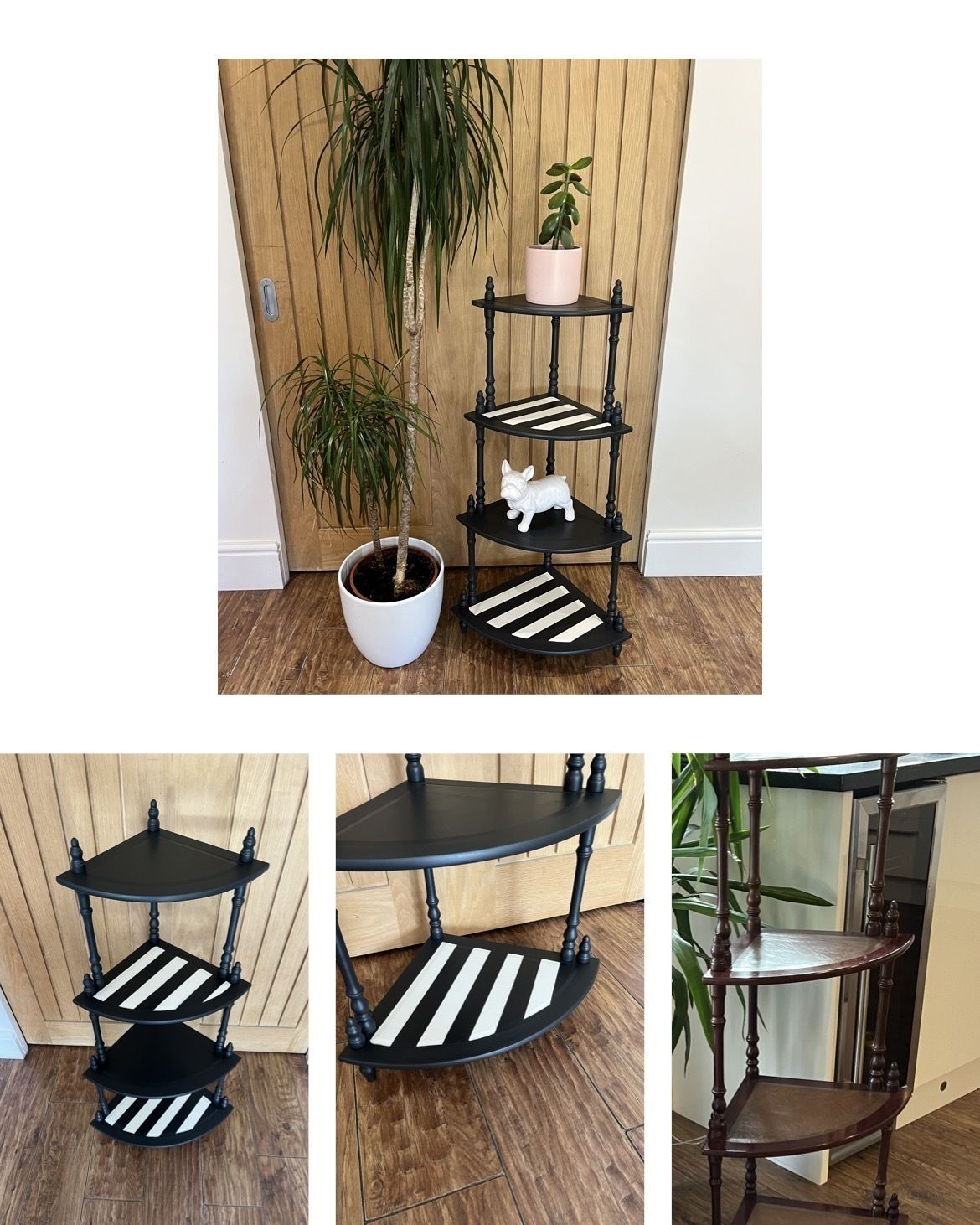 Plant / Ornament Stand, Upcycled photo furniture