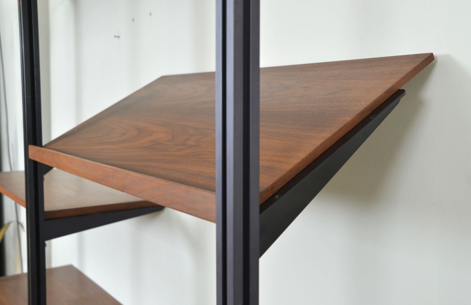 photo furniture Midcentury George Nelson Omni Herman Miller Modular Shelving System Walnut 1950s