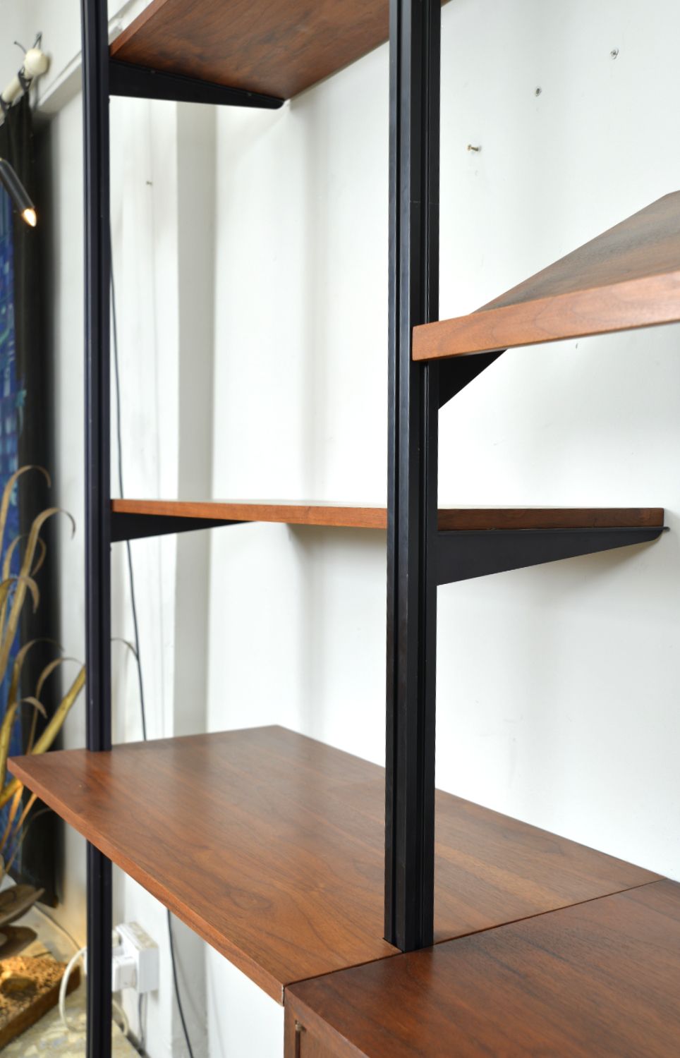 photo for sale Midcentury George Nelson Omni Herman Miller Modular Shelving System Walnut 1950s