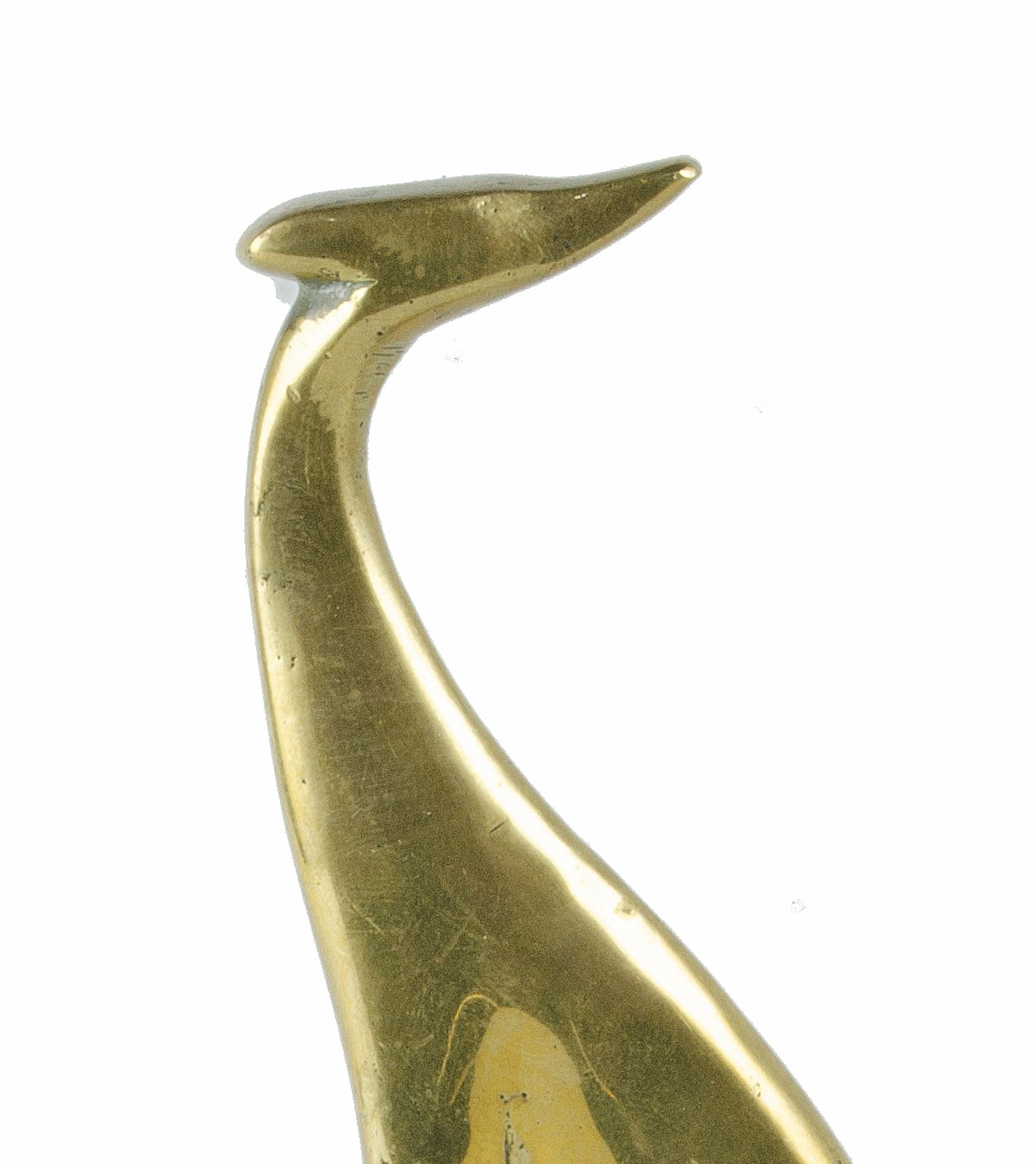 Early 20th Century Art Dëco Polished Brass Seated Greyhound Dog Figurine By Karl Hagenauer For Werkstätte Hagenauer Wien (Whw), Austria photo Home Decor