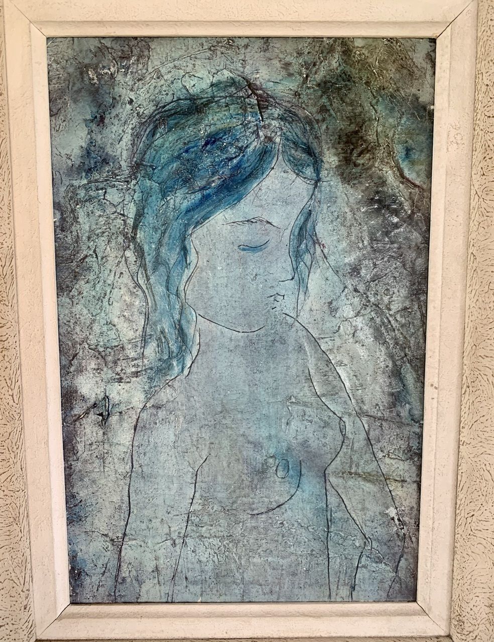 Javier Vilato, Composition, 1956, Oil Painting On Canvas, Framed photo Art