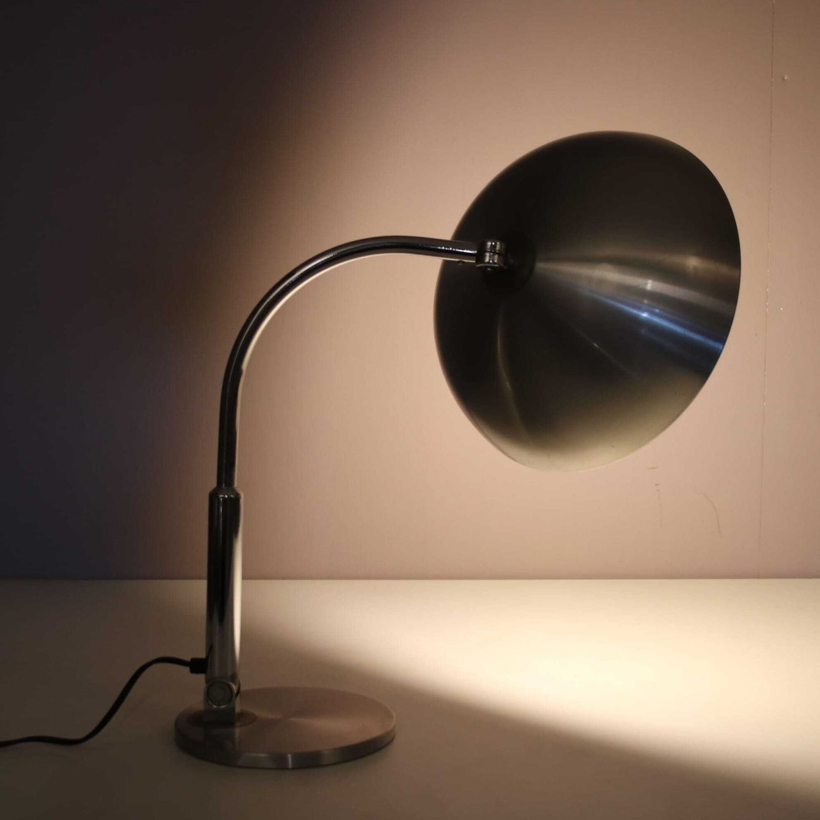 1950s Bauhaus Style Desk Lamp By H. Busquet For Hala, Netherlands photo for sale