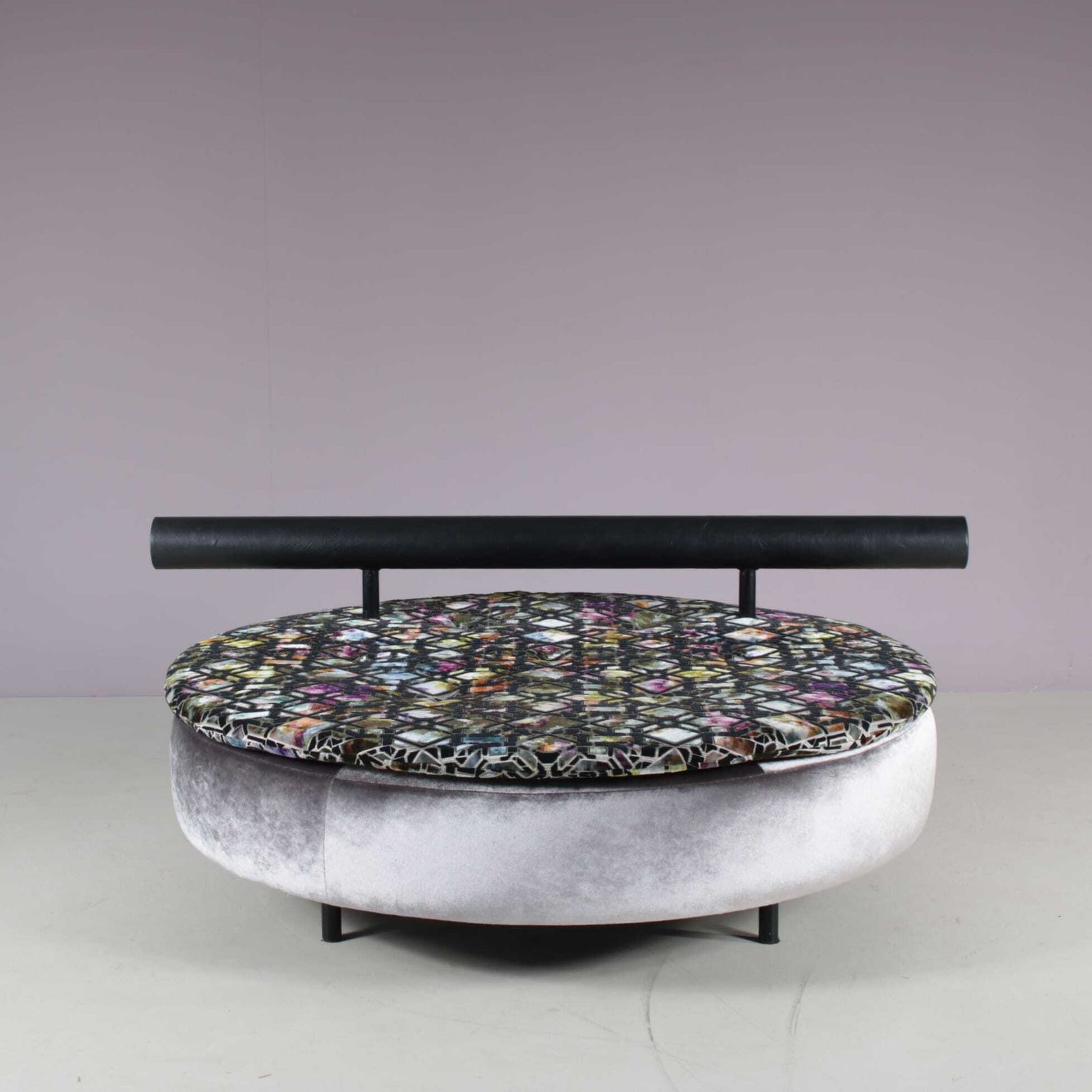 1980s Round Loveseat In Antionio Citterio Style From Italy photo vinterior
