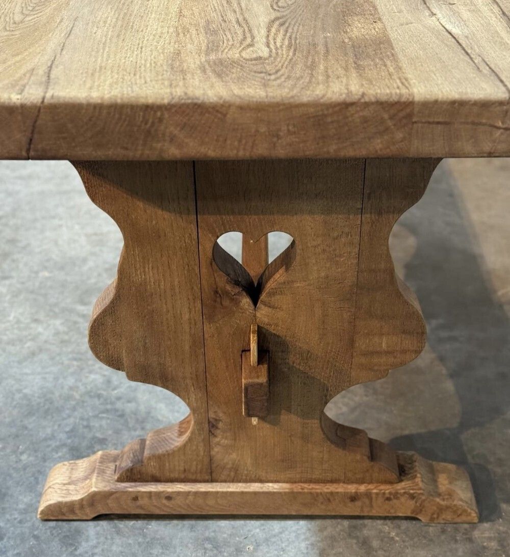 French Oak Farmhouse Dining Table photo Furniture