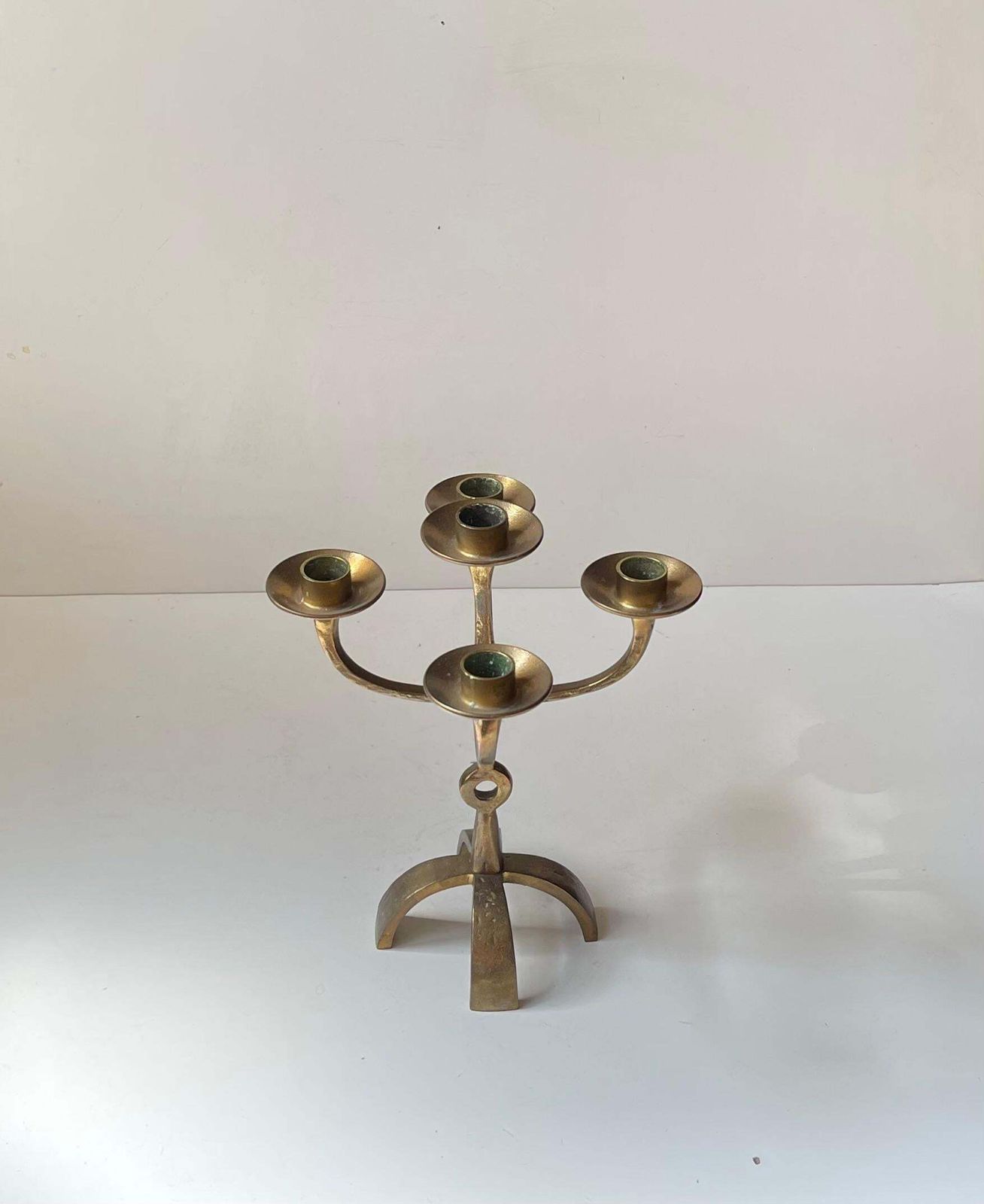 Sculptural Brutalist Bronze Candelabra From Ystad/Scandia, 1970s photo furniture