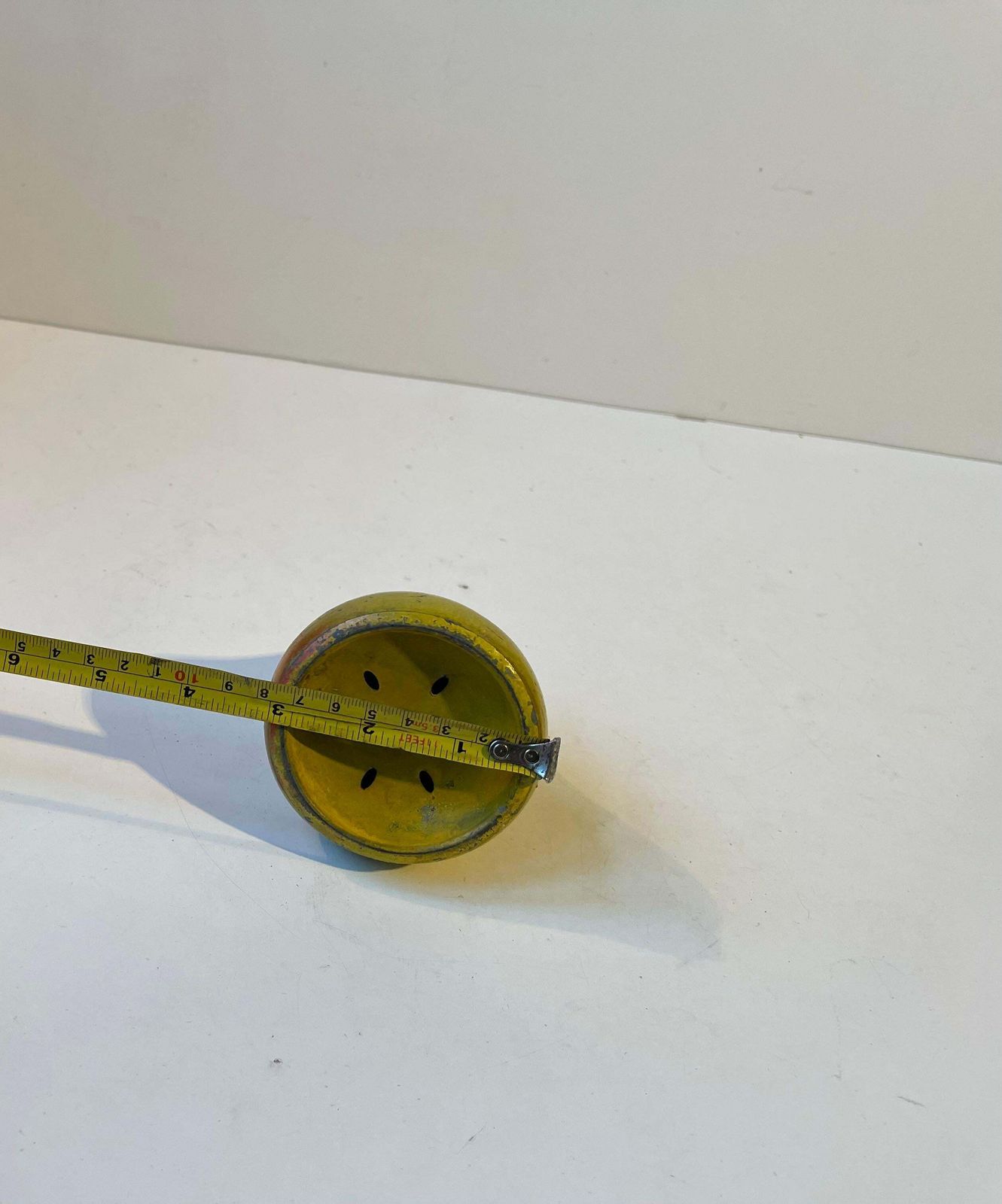 Bauhaus Era Pear Potpourri Jar In Lacquered Steel, 1920s photo buy