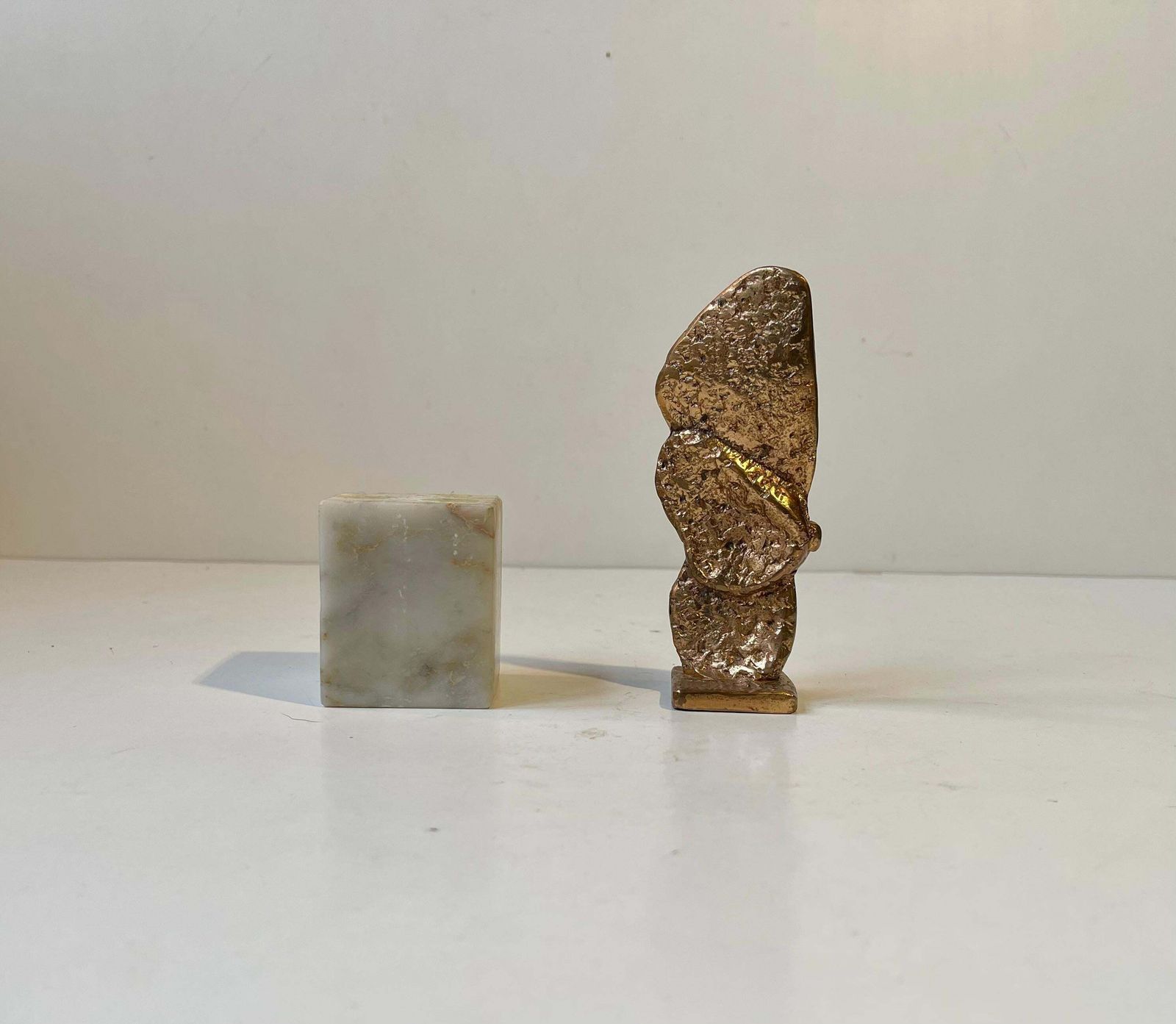 Knud Erik Christensen   Danish Brutalist Sculpture In Bronze, 1980s photo Art