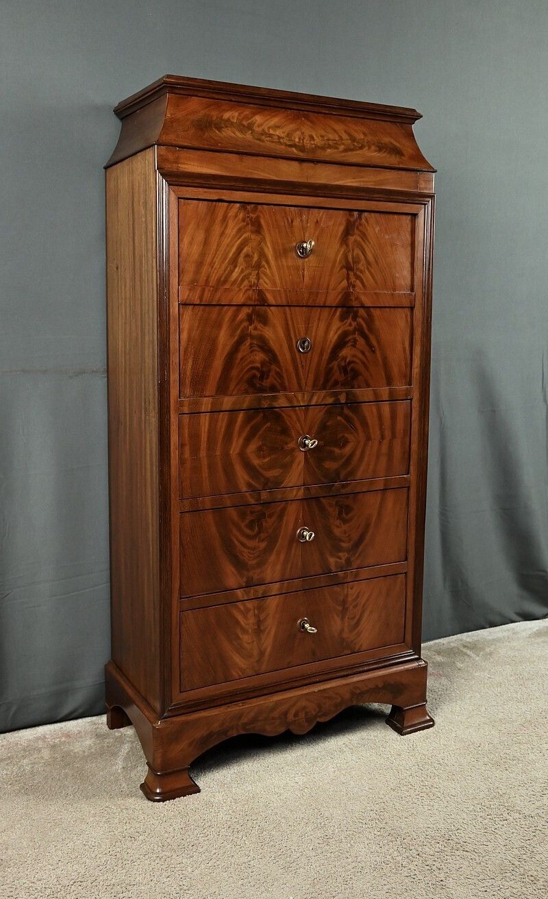 Small Mahogany And Lemonwood Chiffonier Secretary – 1900 photo Furniture