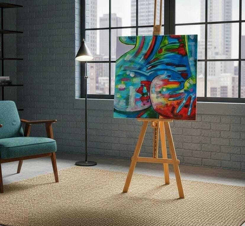Luxury Custom Abstract Figurative Painting Commission | Original Hand Painted Wall Art For High End Decor