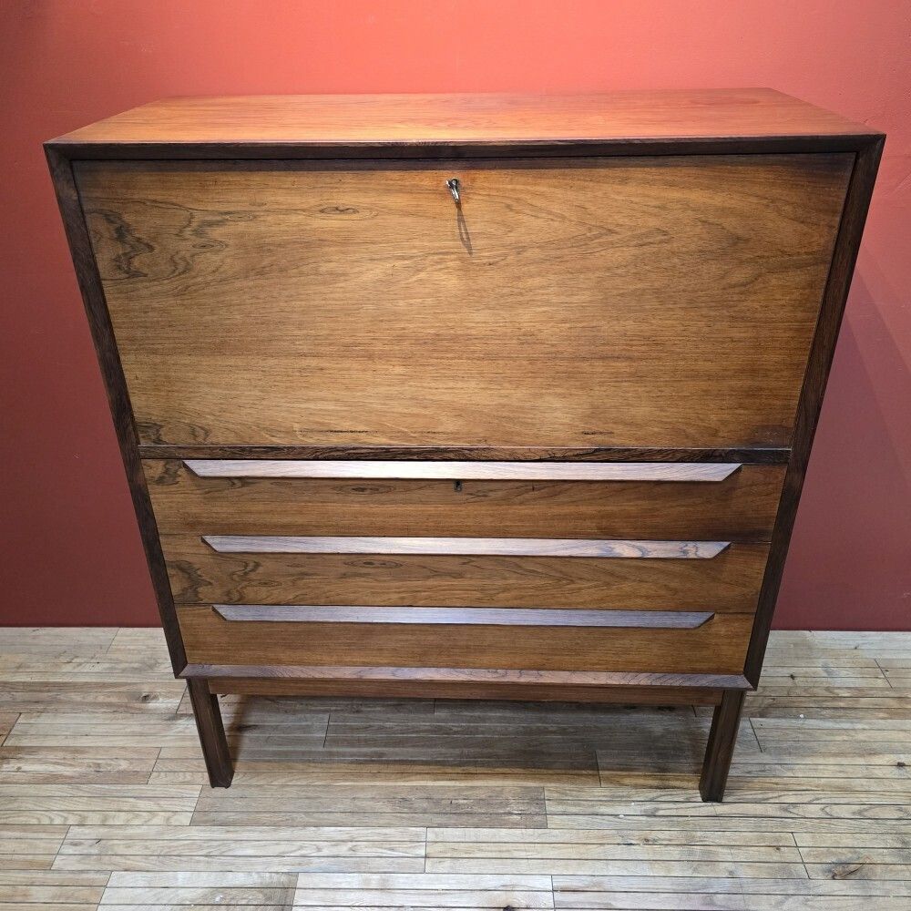 1960's Brenderup Danish Rosewood Bureau photo vintage