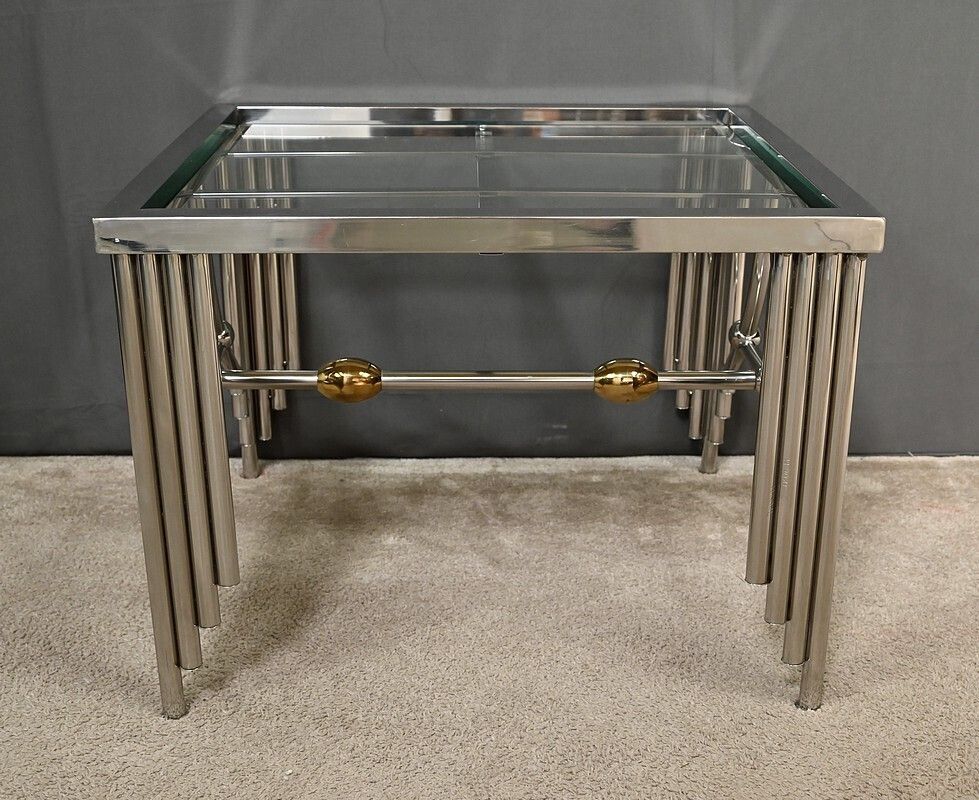 Designer Glass Coffee Table – Early 21st Century photo 590.0
