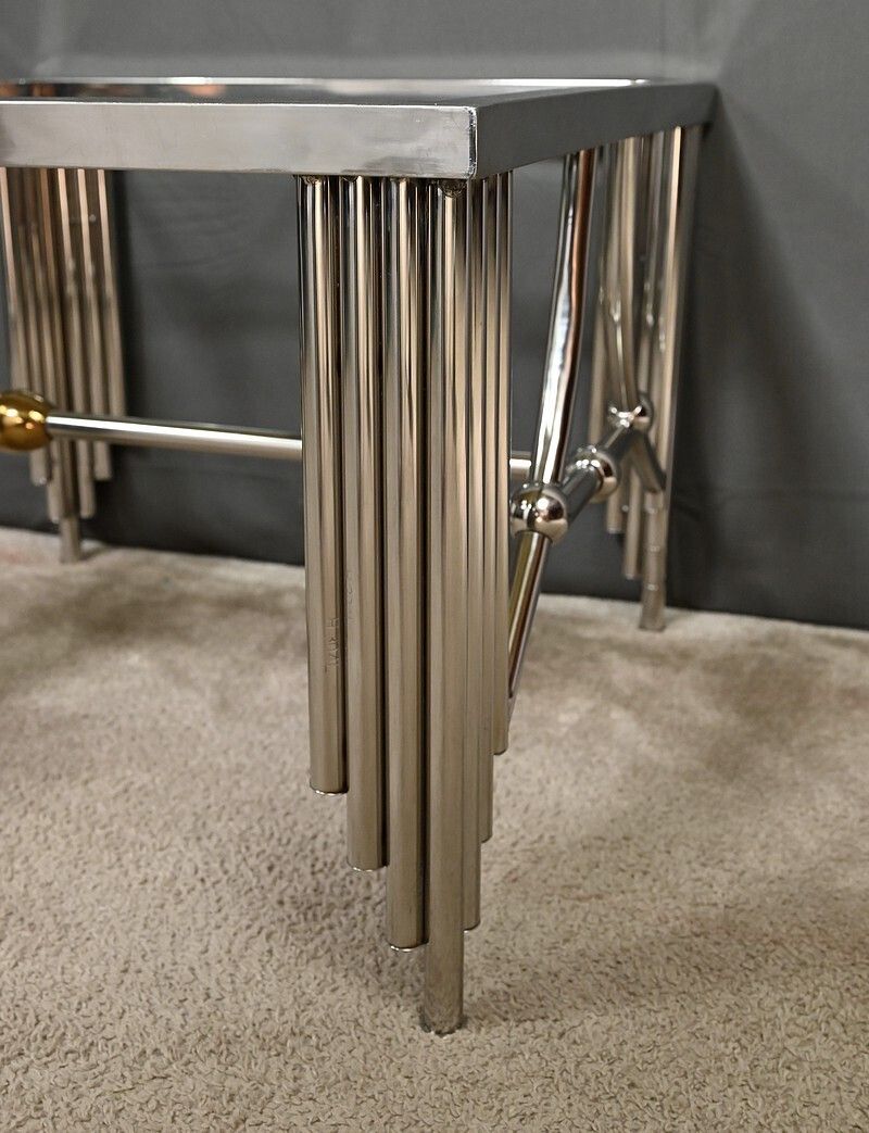 Designer Glass Coffee Table – Early 21st Century photo buy