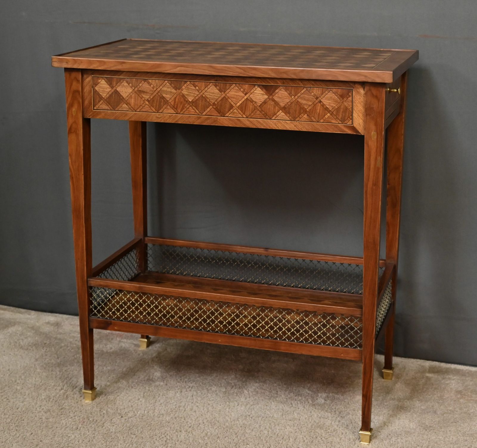 Louis XVI Style Mahogany Marquetry Coffee Table – 1920 photo Furniture