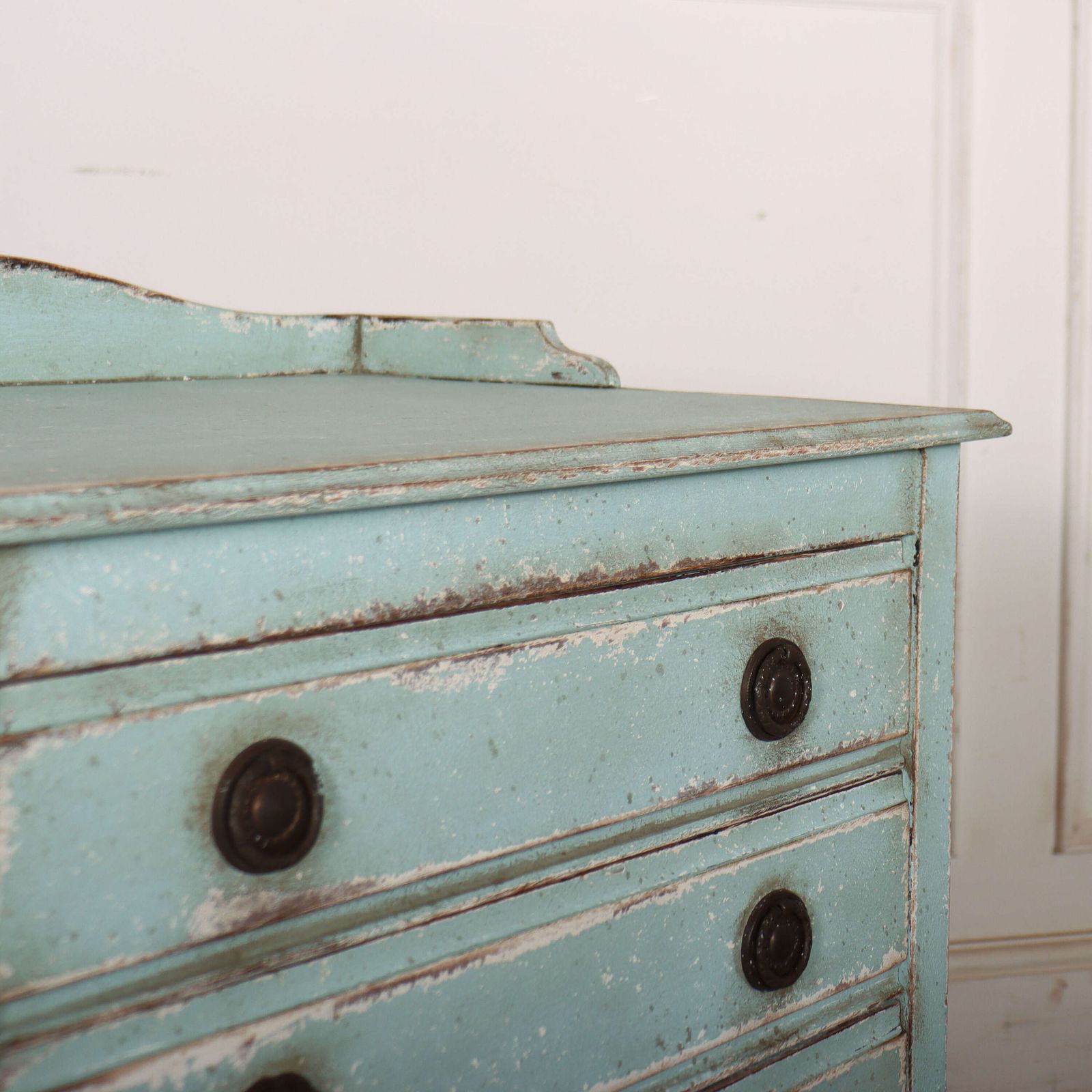 English Painted Bedside Cabinet photo vintage