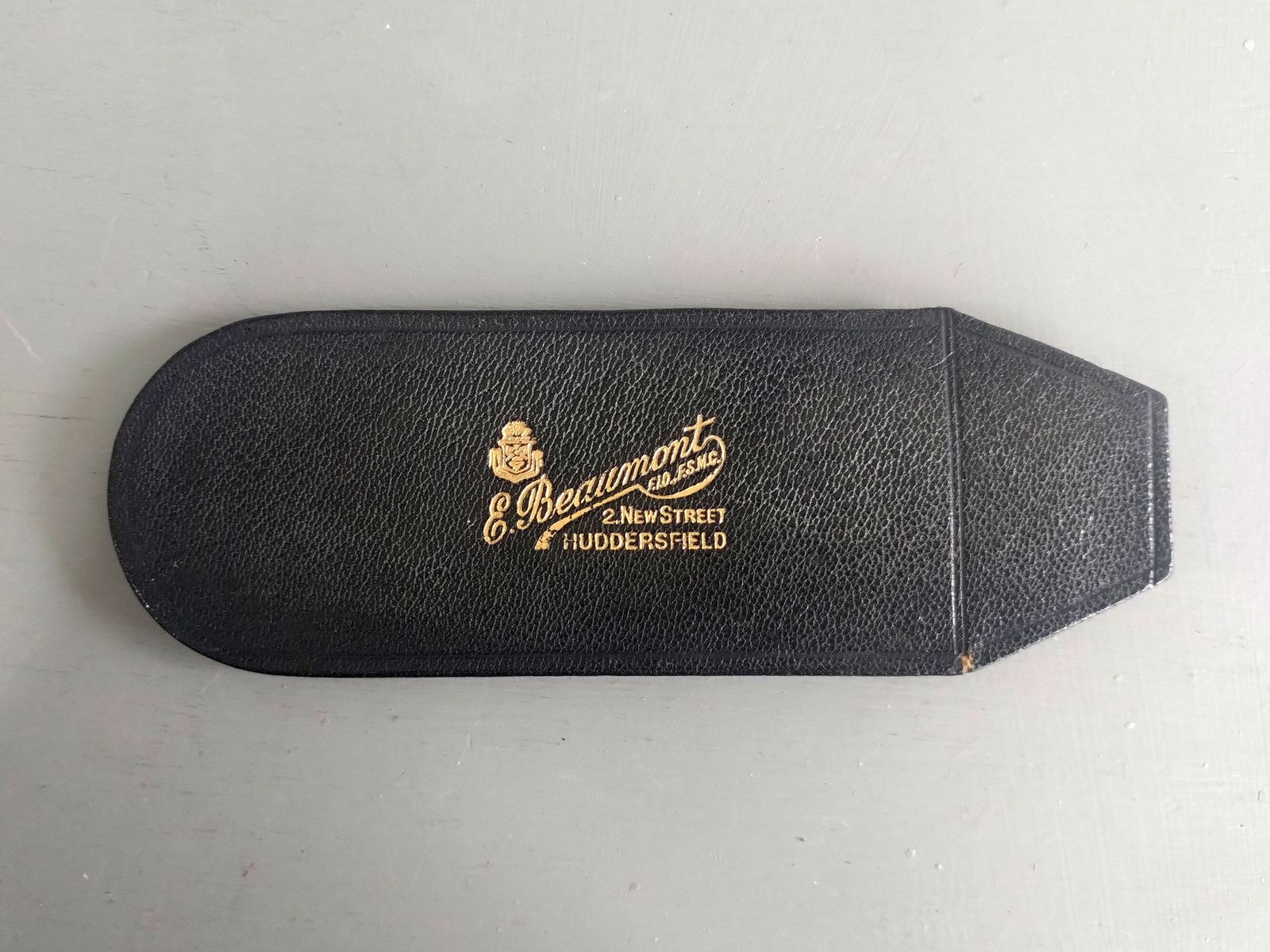 Antique Gold Lorgnettes In Leather Case E Beaumont Huddersfield photo Home Decor