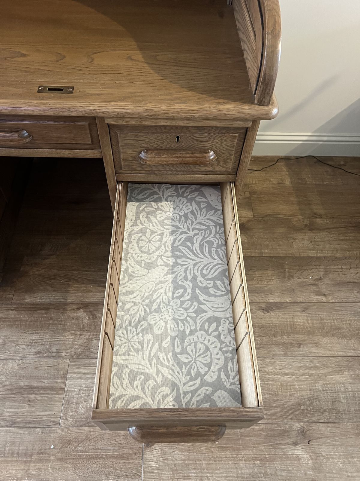 photo furniture Refurbished Antique Roll Top Bureau Desk