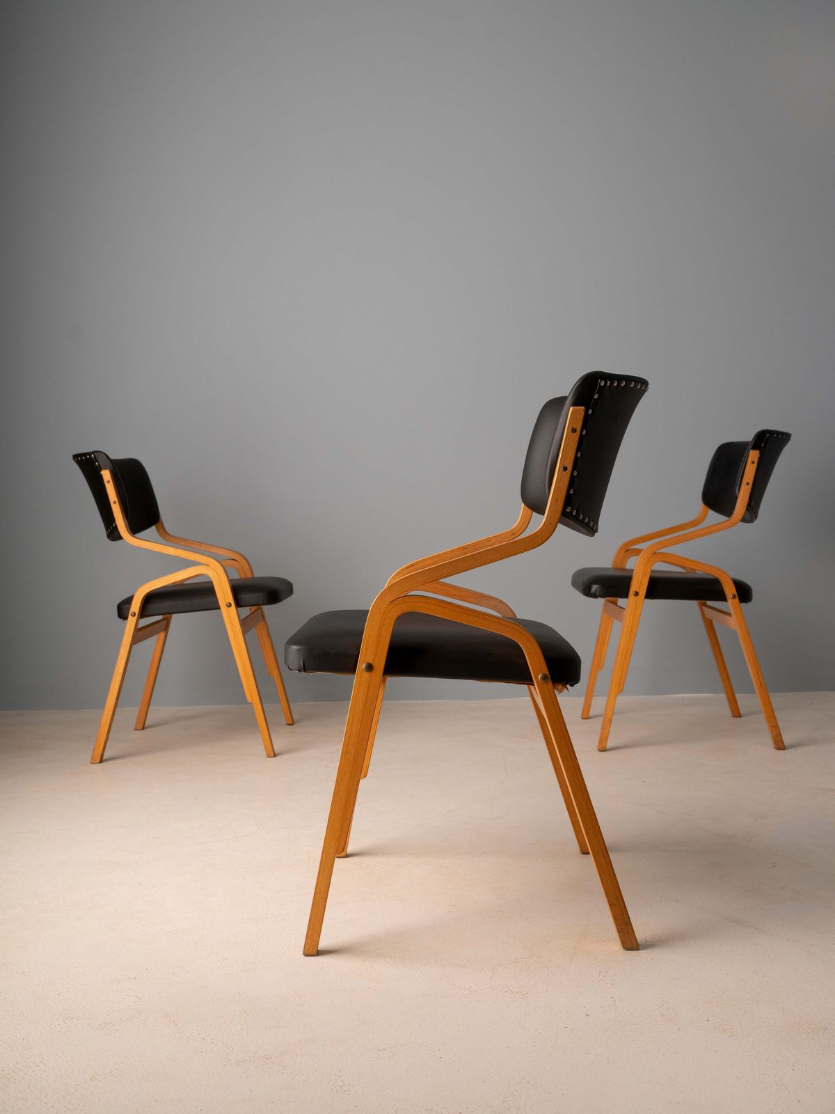 photo furniture Set Of 12 Chairs, Ludvík Volák, 1960s–1970s, Czechoslovakia