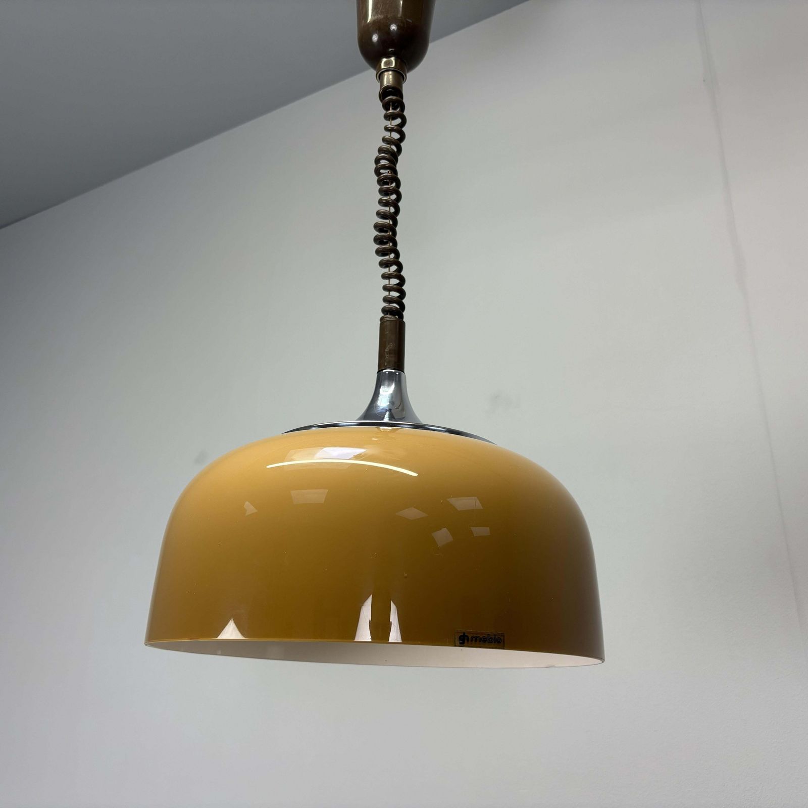 Mid Century Pendant By Meblo, Harvey Guzziny, 1970s, Italy photo for sale