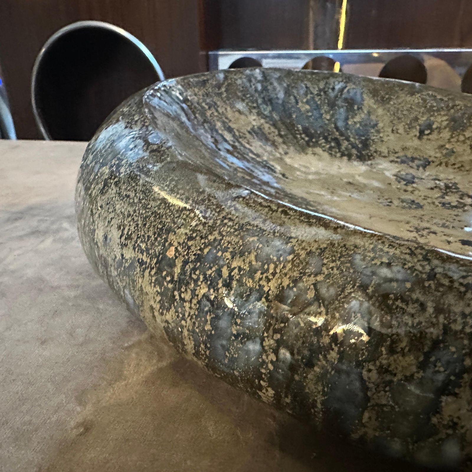 photo for sale 1971 Organic Modern Ceramic Centerpiece By Arnaldo Miniati
