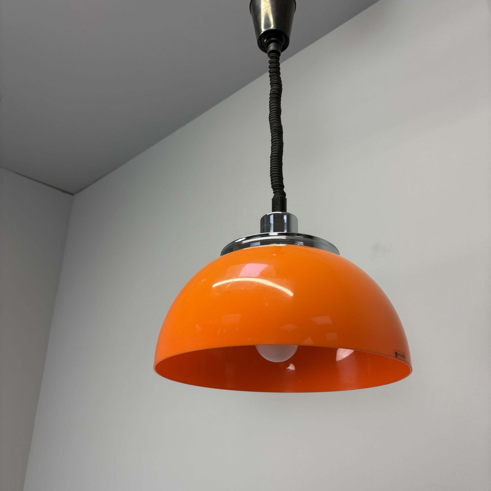 Mid Century Pendant By Meblo, Harvey Guzziny, 1970s, Italy photo for sale