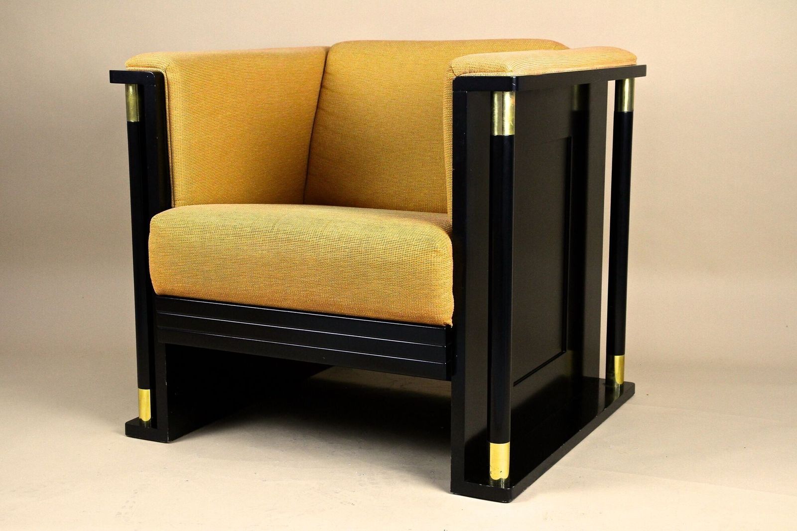 photo furniture 20th Century Art Nouveau Black Armchair, School Of Josef Hoffmann, At Ca. 1910