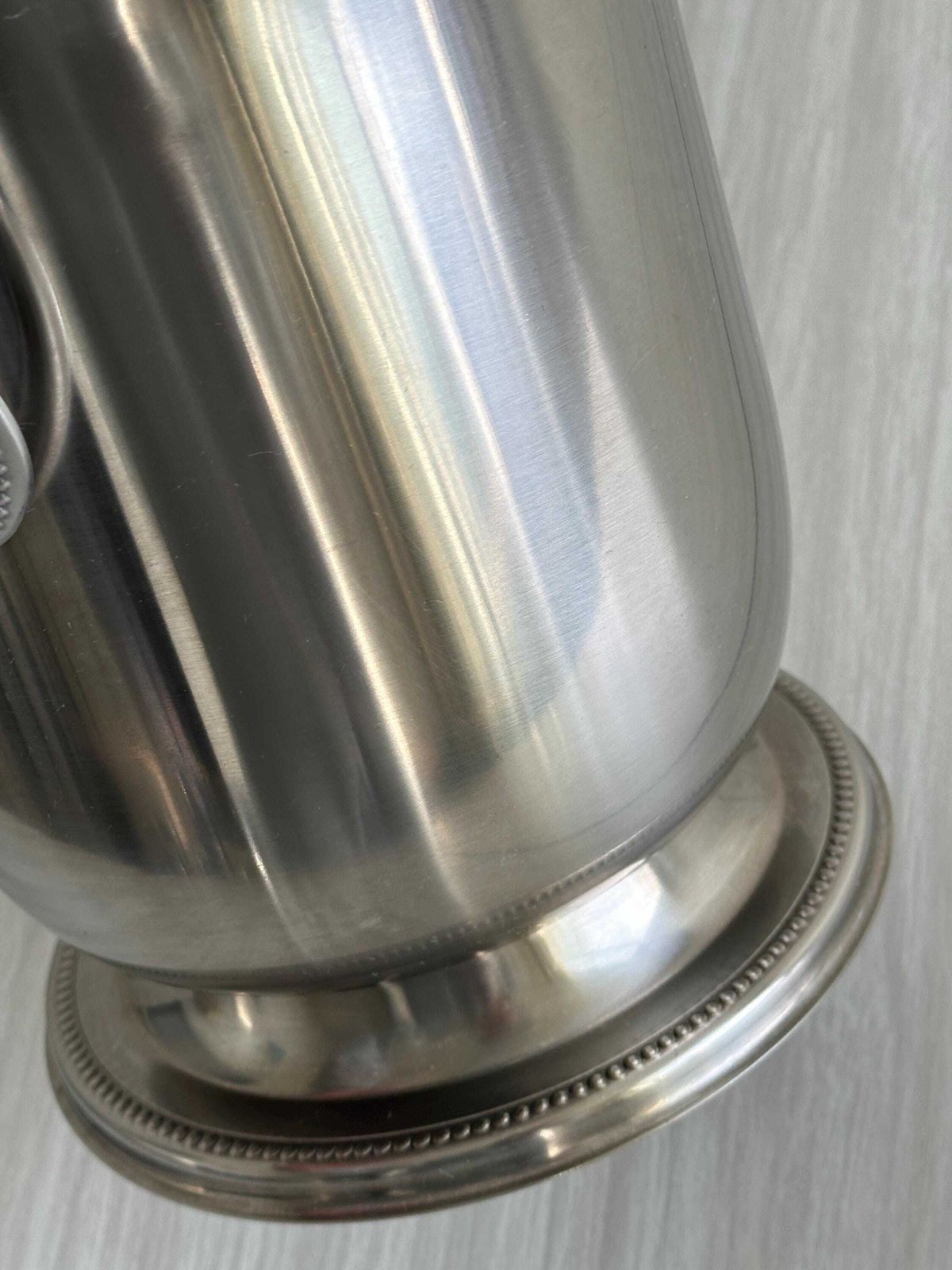 Silver Metal Champagne Bucket, Elegant Stainless Steel Accessory, Letang Remy Style, Chic Table Decoration For Buffet Or Reception, Gift photo 95.0